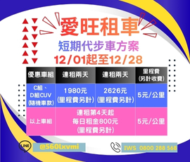 12月代步車方案